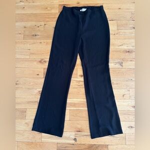 90s vintage textured low rise wide leg flare preppy dress pants